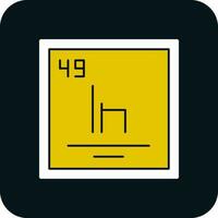 indium vecteur icône conception