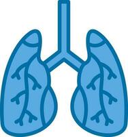 conception d'icône de vecteur de poumons