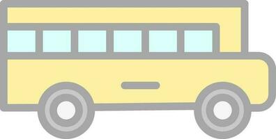 école autobus vecteur icône conception