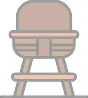 bébé chaise vecteur icône conception