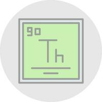 thorium vecteur icône conception