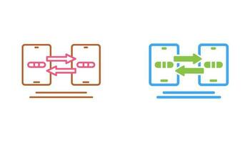 icône de vecteur de synchronisation de données