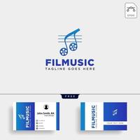 clip de musique cinéma multimédia divertissement simple logo modèle vector illustration fichier vectoriel