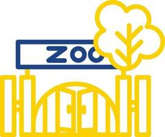 conception d'icône de vecteur de zoo