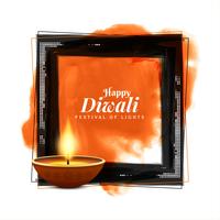 Abstrait religieux élégant Diwali heureux vecteur