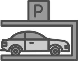 conception d'icône de vecteur de stationnement