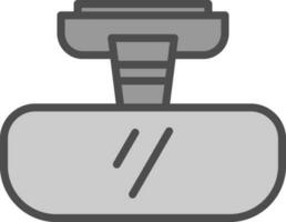conception d'icône de vecteur de rétroviseur