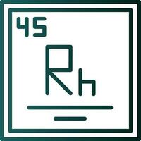 rhodium vecteur icône conception