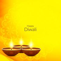 Résumé élégant fond heureux Diwali vecteur
