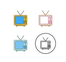 icône de vecteur de diffusion télévisée