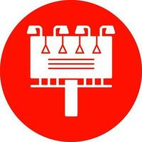 conception d'icône de vecteur de panneau d'affichage
