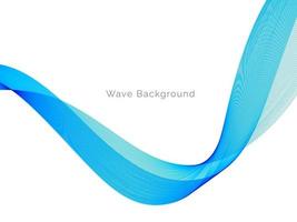 fond dynamique élégant de vague bleue décorative moderne vecteur