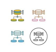 icône de vecteur de données structurées