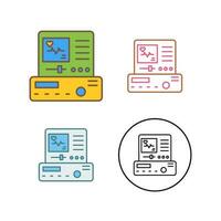icône de vecteur d'électrocardiogramme