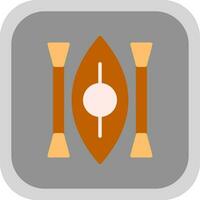conception d'icône de vecteur de kayak