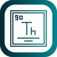 thorium vecteur icône conception