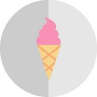 la glace crème cône vecteur icône conception