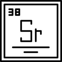 strontium vecteur icône conception