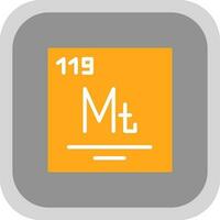 meitnerium vecteur icône conception