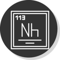 nihonium vecteur icône conception
