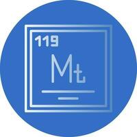 meitnerium vecteur icône conception