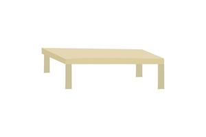 mobilier de table isolé sur fond blanc vecteur