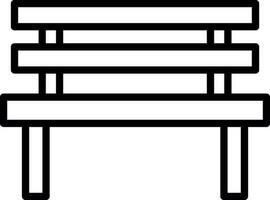 conception d'icône de vecteur de banc