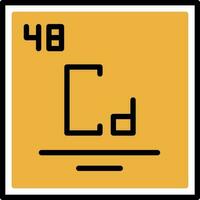 cadmium vecteur icône conception