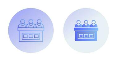 icône de vecteur de jury