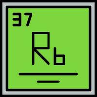 rubidium vecteur icône conception