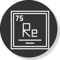 rhénium vecteur icône conception