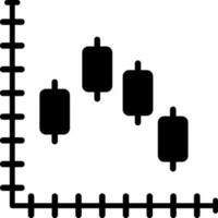 conception d'icône vectorielle graphique chandelier vecteur