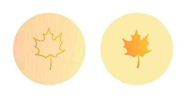 icône de vecteur de feuille d'automne