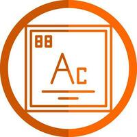 actinium vecteur icône conception