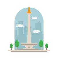 stock vecteur de jakarta monas