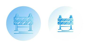 icône de vecteur de blocus routier