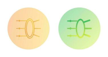 icône de vecteur de réfraction