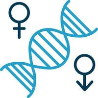 conception d'icône de vecteur de chromosome