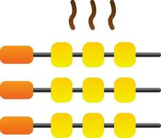 conception d'icône de vecteur de barbecue