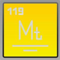 meitnerium vecteur icône conception