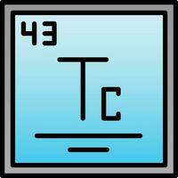 technétium vecteur icône conception