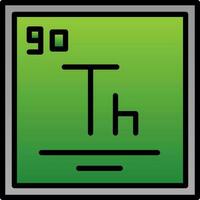 thorium vecteur icône conception