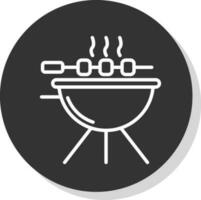 conception d'icône de vecteur de barbecue