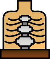 cage thoracique vecteur icône conception