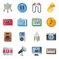 pack d'outils musicaux vecteur