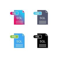 icône de vecteur sql