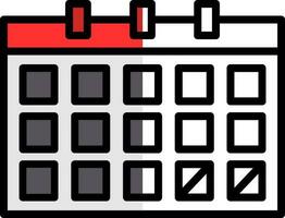 conception d'icône de vecteur de calendrier