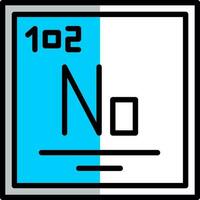 nobelium vecteur icône conception