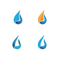 vagues plage logo bleu et icônes de modèle de symboles app vecteur