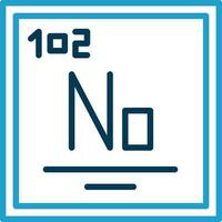 nobelium vecteur icône conception